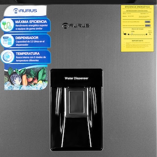Foto 4 | Refrigerador Aurus Aru07wb 7p3 Dark Silver C/despachador