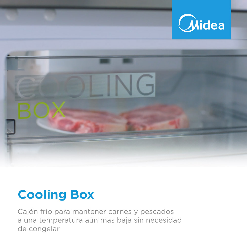 Foto 6 pulgar | Refrigerador Midea Automático Top Mount Smart Sensor Lake Silver 10 Pies Cúbicos con Dispensador de Agua