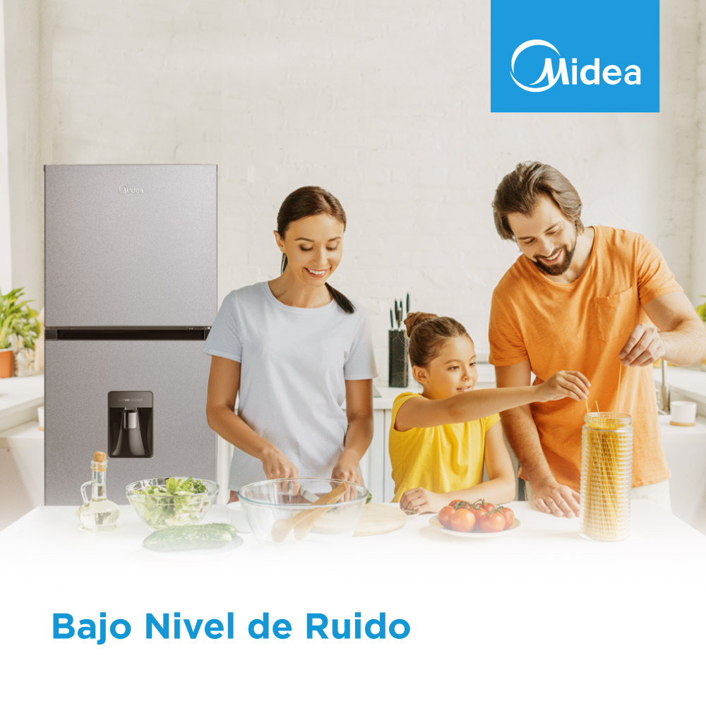 Foto 7 pulgar | Refrigerador Midea Automático Top Mount Smart Sensor Lake Silver 10 Pies Cúbicos con Dispensador de Agua