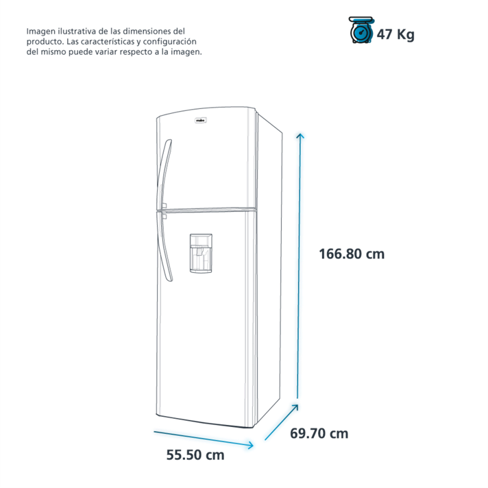 Foto 5 pulgar | Refrigerador Mabe Automático 250 l Grafito con Despachador