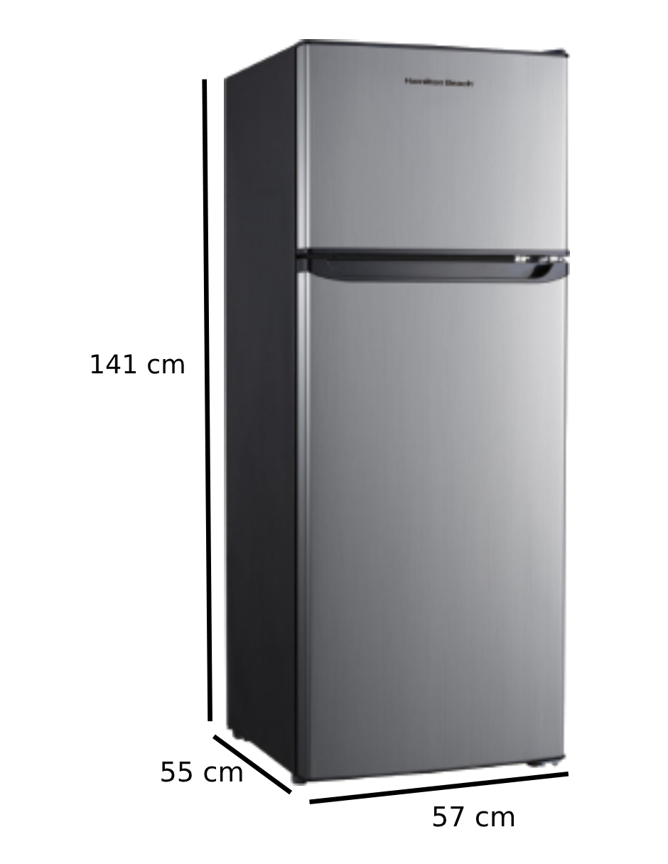 Foto 5 pulgar | Refrigerador Hamilton Beach Hbr80ts1e Top Mount 8 Pies Plata