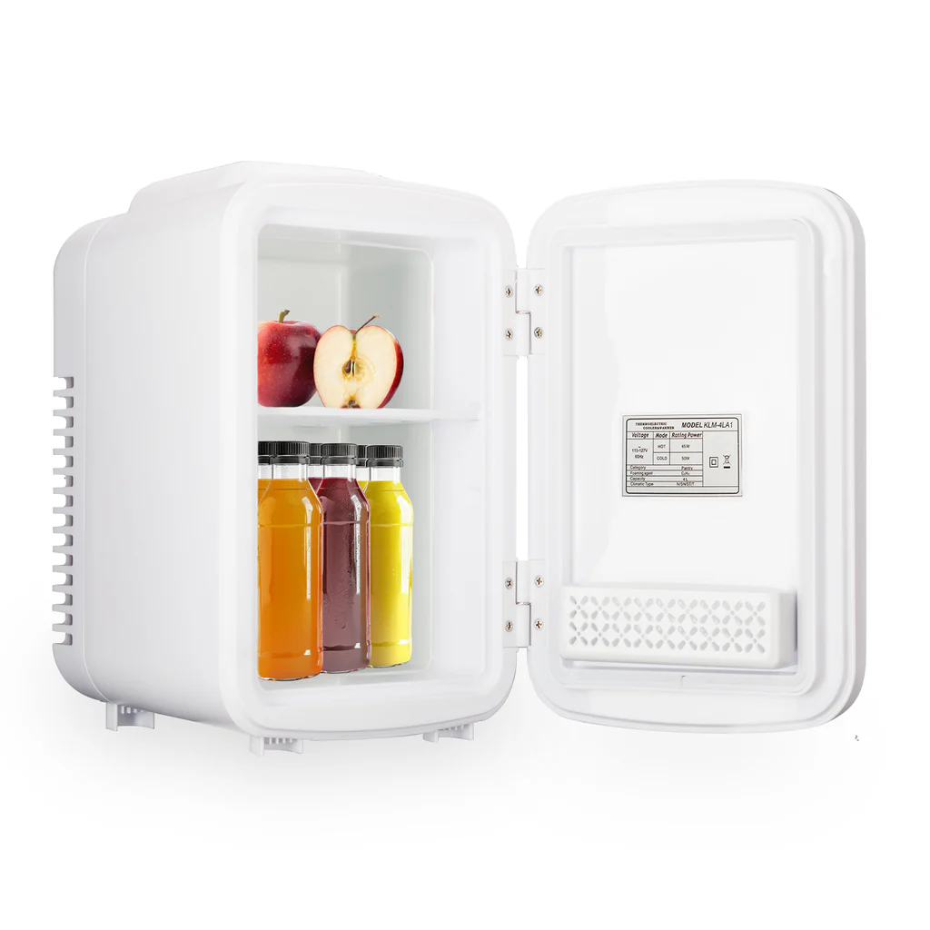 Foto 4 pulgar | Mini Refrigerador Timco Remin4la02 Con Puerta De Espejo Y Luz Led 3 Tonos Blanco