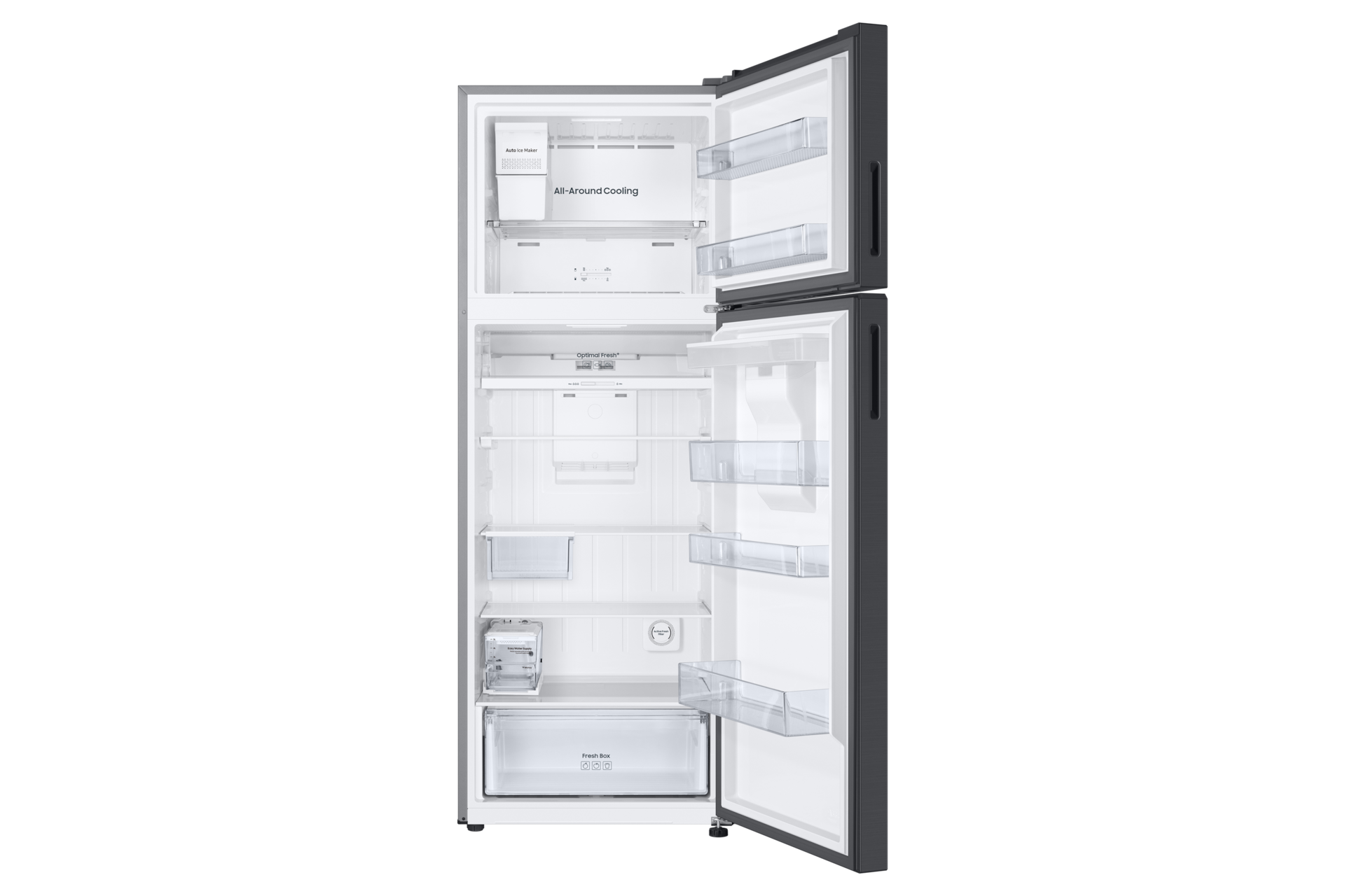 Foto 5 pulgar | Refrigerador Samsung Top Mount 19ft Fábrica Hielos Negro