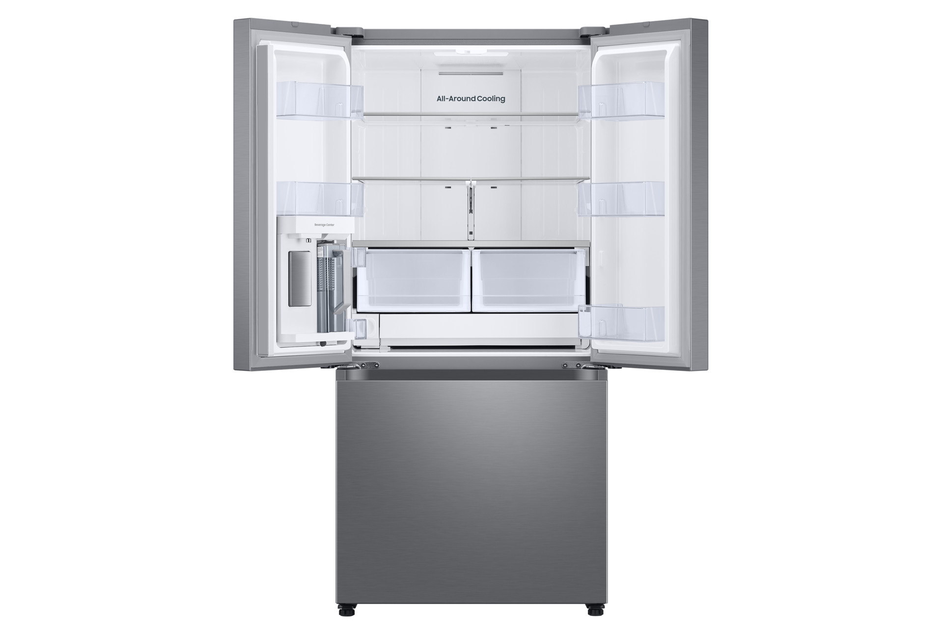 Foto 5 pulgar | Refrigerador Samsung French Door 25ft Beverage Center Plata