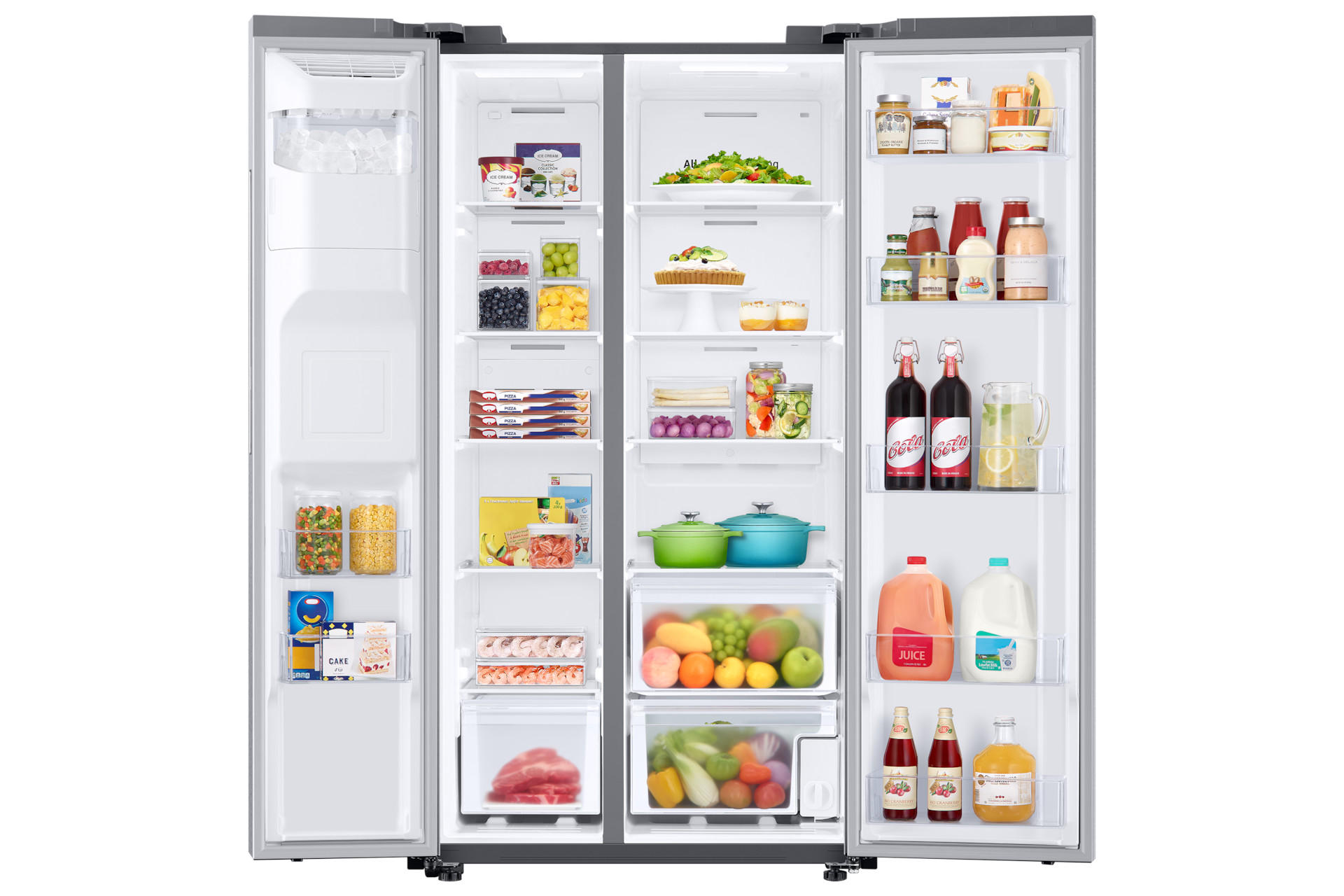 Foto 6 pulgar | Refrigerador Samsung Side By Side 27ft Gris Despachador SpaceMax