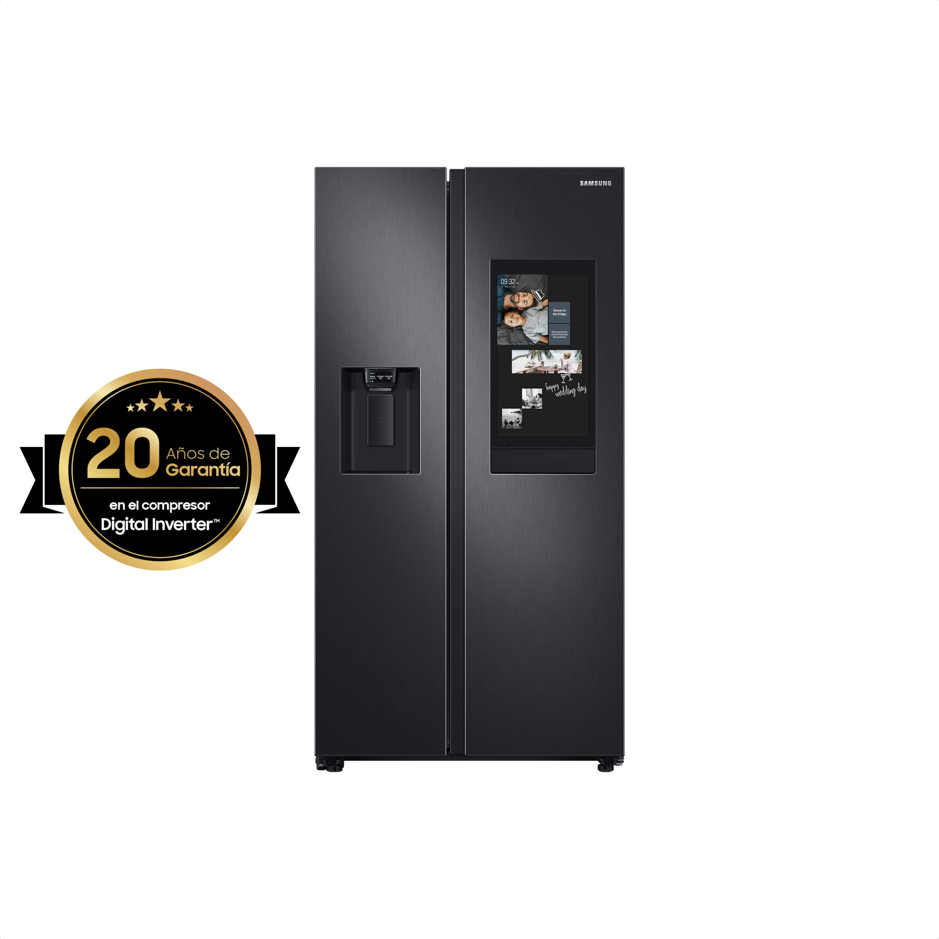 Foto 3 pulgar | Refrigerador Samsung Sbs 27ft Pantalla Family Hub Negro Wi-Fi Habilitado