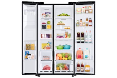 Foto 6 | Refrigerador Samsung Sbs 27ft Pantalla Family Hub Negro Wi-Fi Habilitado