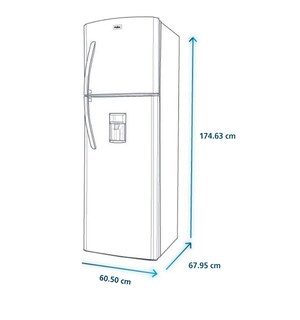 Foto 2 | Refrigerador Mabe Rma300fxmrm0 11'' 300 L Inox Mate Full Grip Home Energy Saver