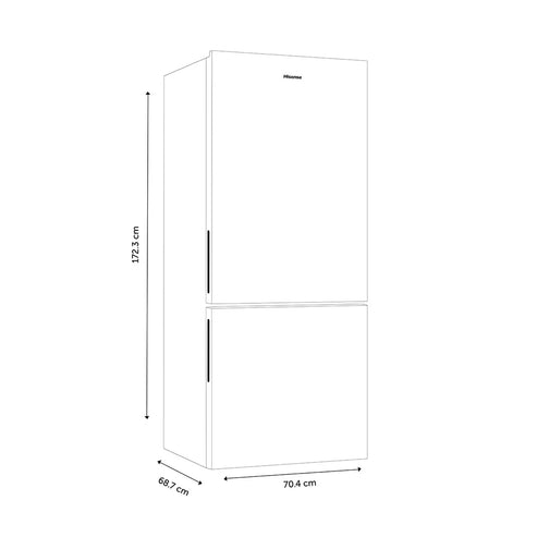 Foto 7 pulgar | Refrigerador Hisense 15 Pies Cúbicos No Frost Rb15n6fbx
