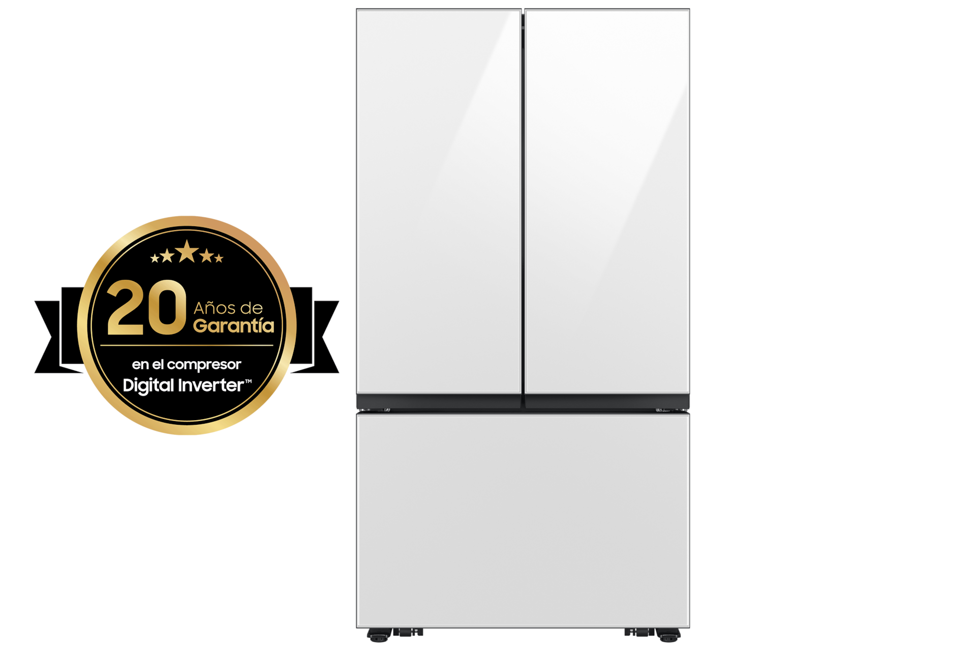 Foto 3 pulgar | Refrigerador Samsung Bespoke French Door 32ft Cúbicos Blanco