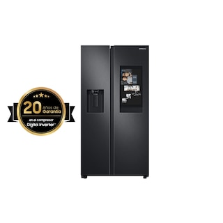 Foto 1 | Refrigerador Samsung Sbs 22 Pies Pantalla Family Hub Negro