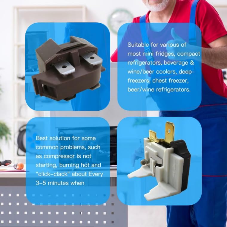 Foto 5 pulgar | Kit De Relé De Sobrecarga Para Refrigerador/congelador Para Frigidaire, Whir - Venta Internacional.