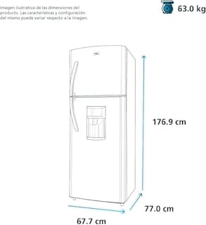 Foto 2 | Refrigerador Mabe Rme360fdmrp0 14 Pies