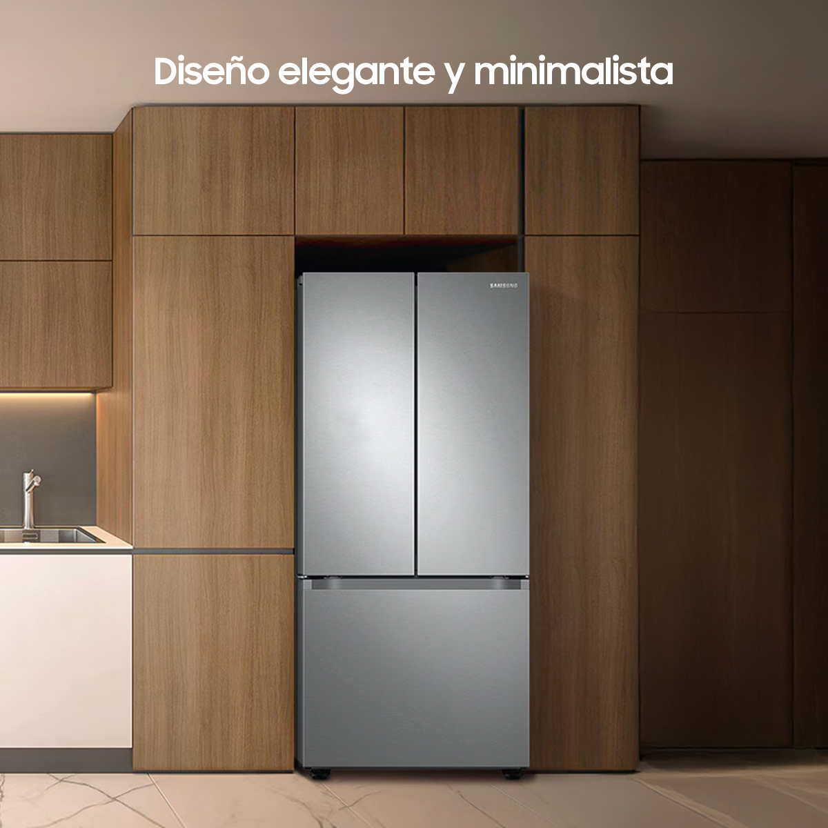 Foto 3 pulgar | Refrigerador Samsung French Door 3 Puertas 22 Pies Auto Ice Maker Gris