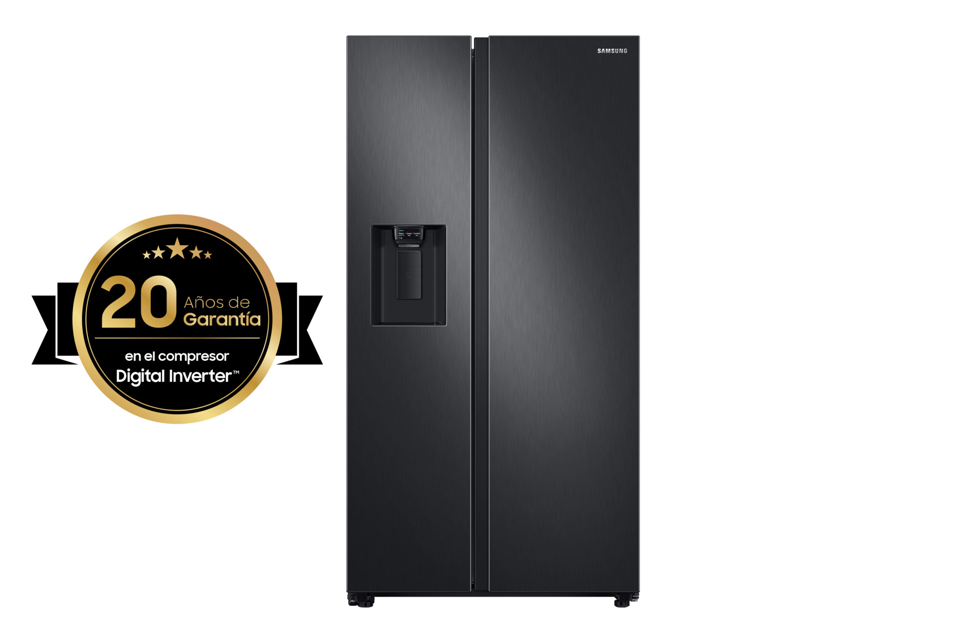 Foto 3 pulgar | Refrigerador Samsung Sbs 27ft Despachador Hielo Y Agua Negro