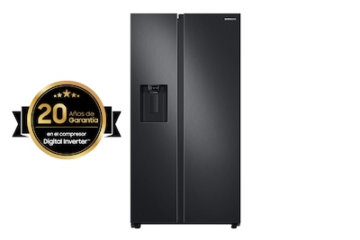 Foto 2 | Refrigerador Samsung Sbs 27ft Despachador Hielo Y Agua Negro