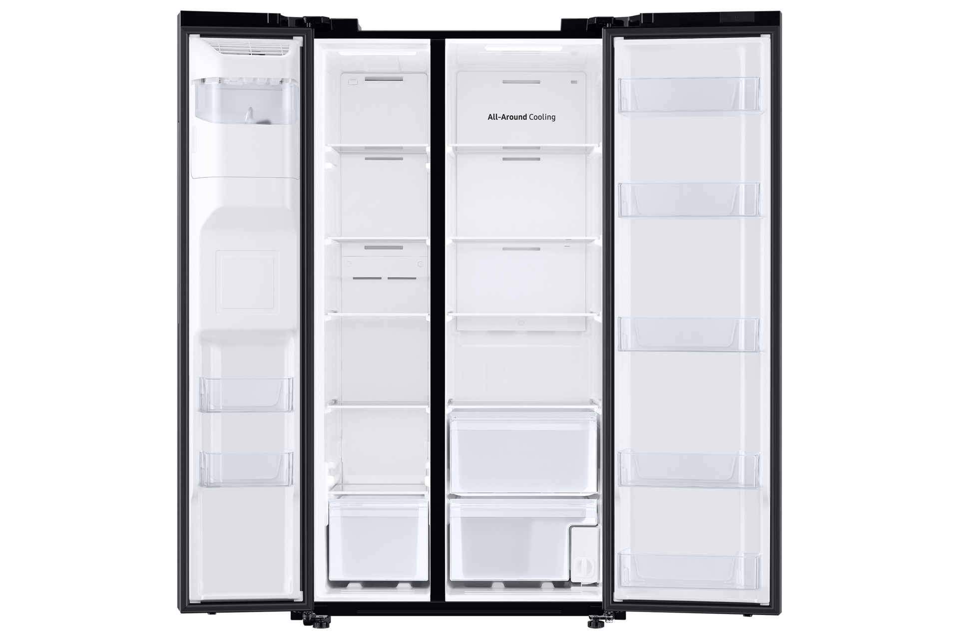 Foto 6 pulgar | Refrigerador Samsung Sbs 27ft Despachador Hielo Y Agua Negro