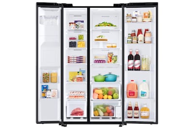 Foto 6 | Refrigerador Samsung Sbs 27ft Despachador Hielo Y Agua Negro