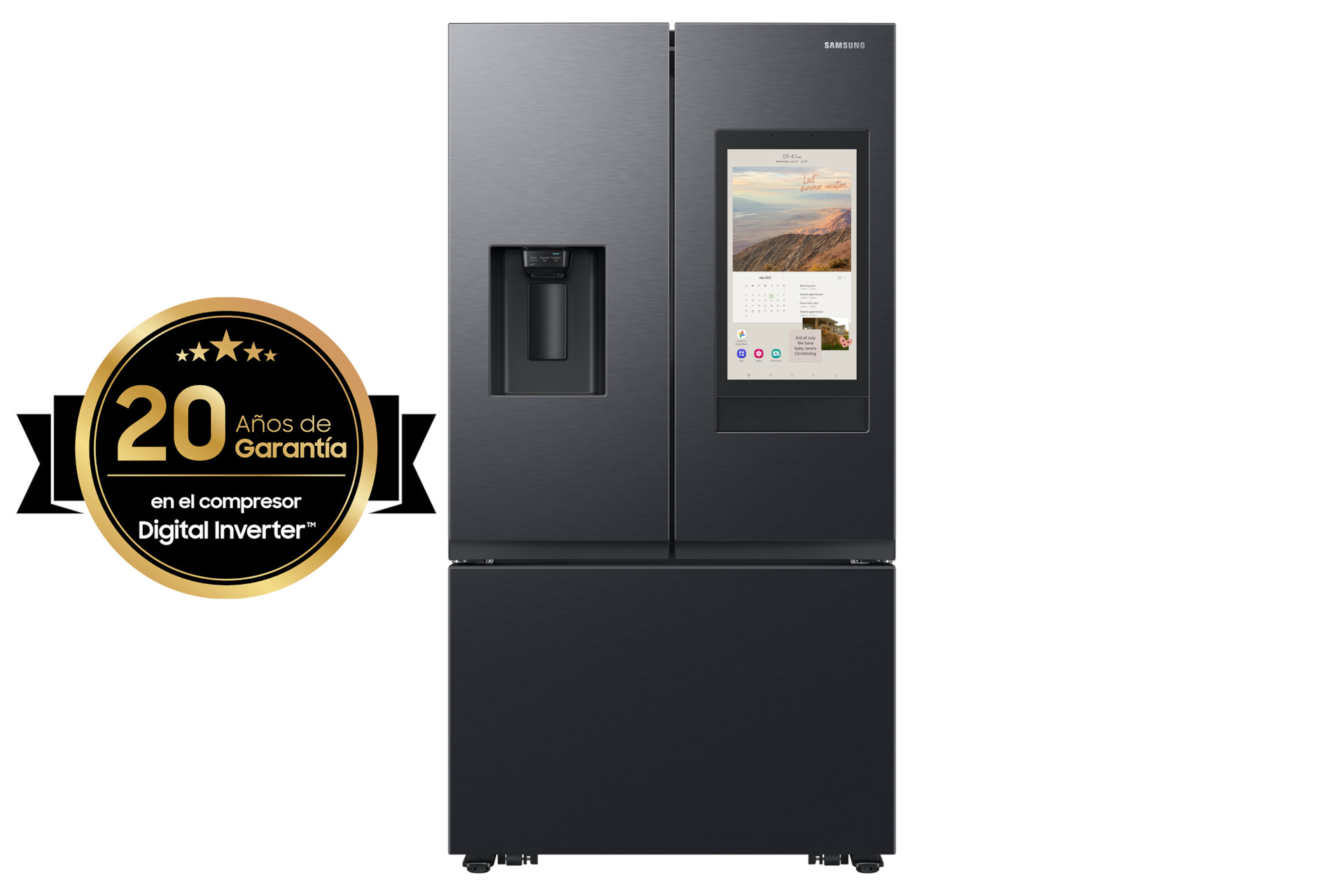 Foto 3 pulgar | Refrigerador Samsung French Door 31ft Familyhub Screen Negro