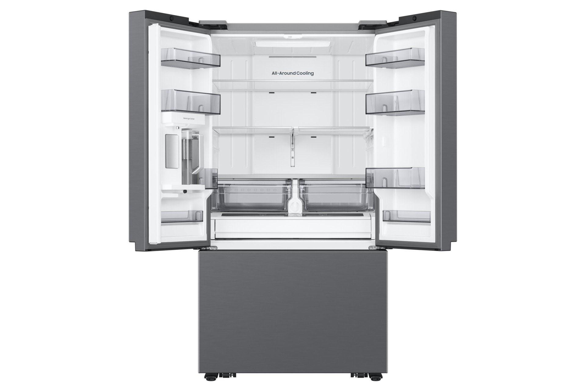 Foto 5 pulgar | Refrigerador Samsung French Door 32ft Beverage Center Plata