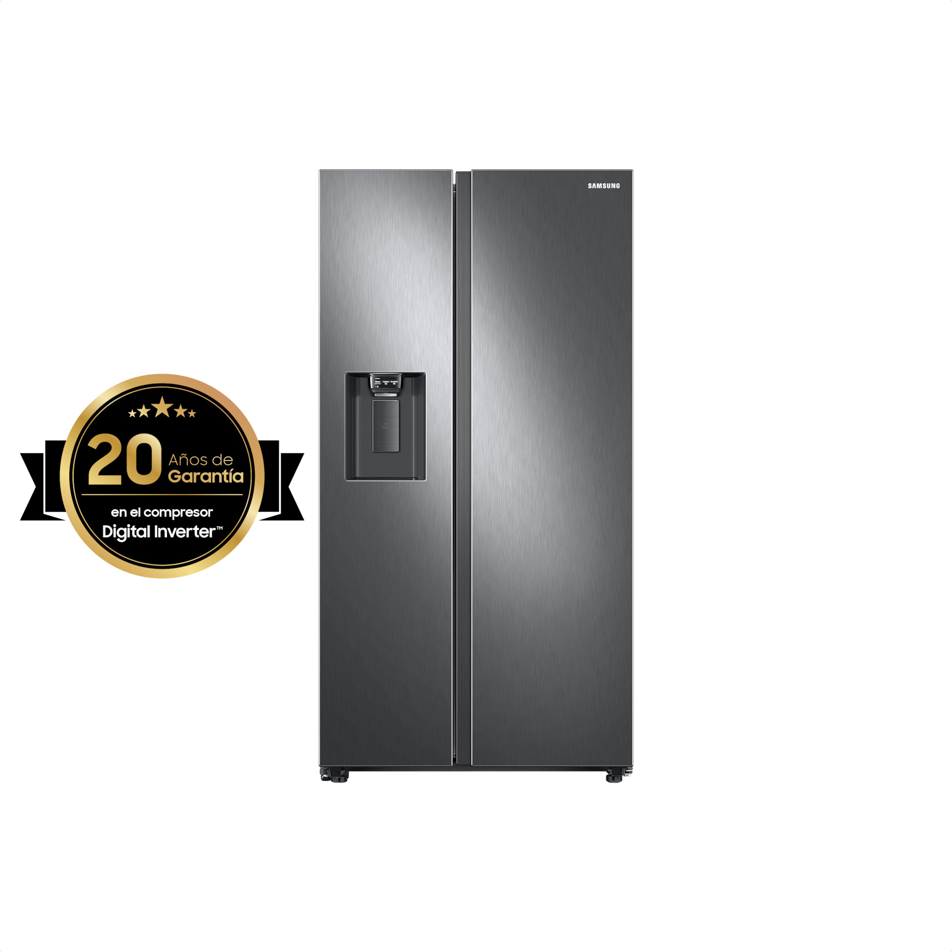 Foto 2 | Refrigerador Samsung Sbs 22ft Despachador De Agua Negro