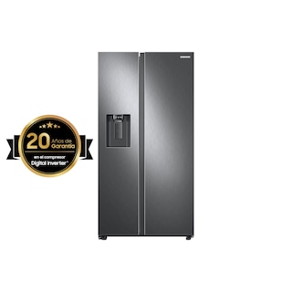 Foto 2 | Refrigerador Samsung Sbs 22ft Despachador De Agua Negro