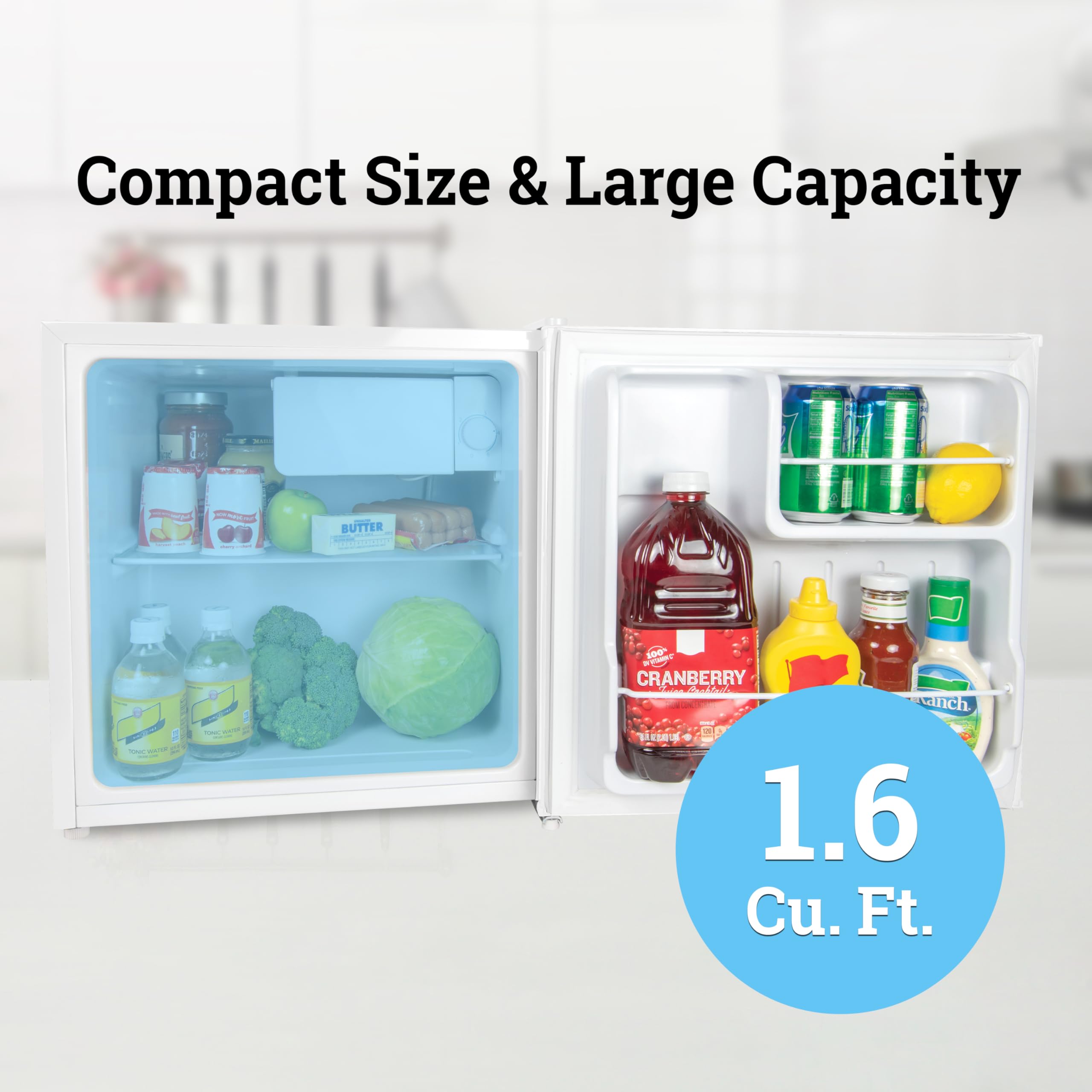 Foto 5 pulgar | Refrigerador Igloo Irf16wh6a 1.6l  Estantes De Vidrio  Blanco - Venta Internacional.