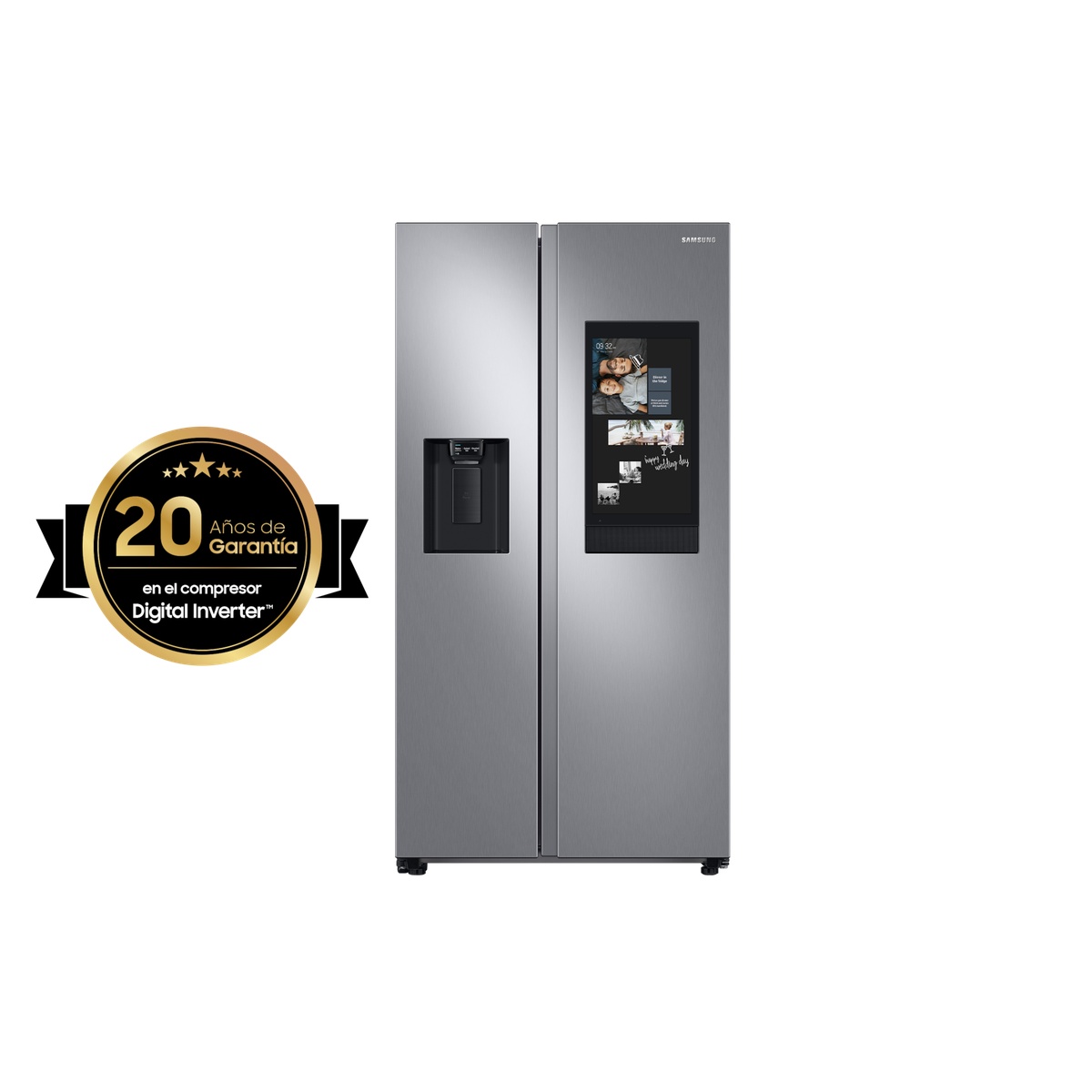 Foto 3 pulgar | Refrigerador Samsung Side By Side 22ft Family Hub Acero