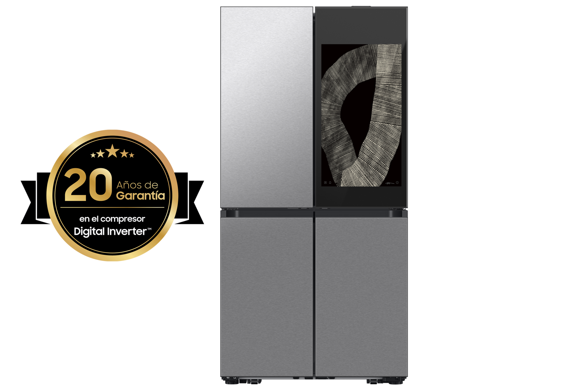 Foto 3 pulgar | Refrigerador Samsung Bespoke 29 Pies Plateado RF29DB9950QDEM