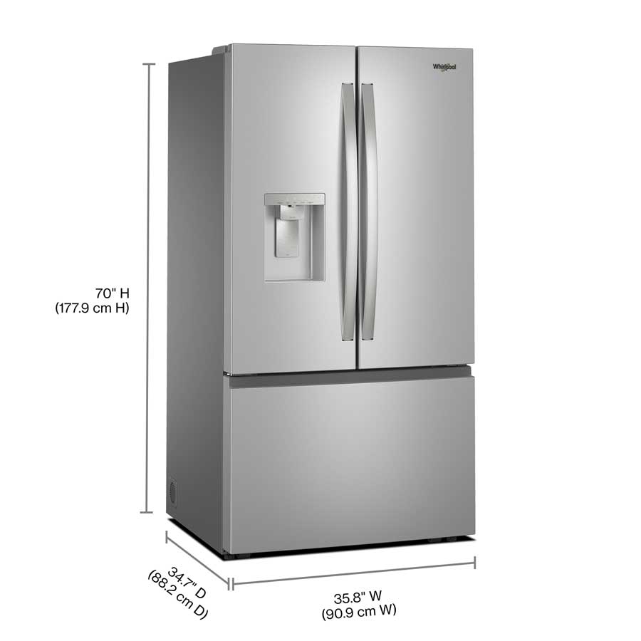 Foto 4 pulgar | Refrigerador French Door Xpert Inverter 30 Ft³ Acero Inoxidable Antifingerprint