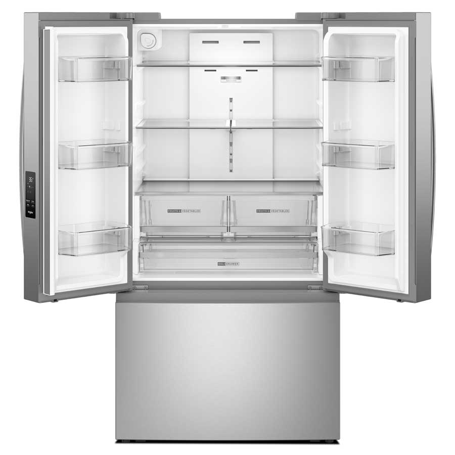 Foto 3 pulgar | Refrigerador Whirlpool French Door Xpert Inverter 31 Pies WRFF3136SZ Gris