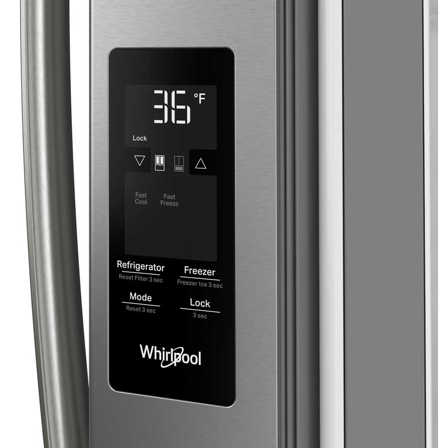 Foto 4 pulgar | Refrigerador Whirlpool French Door Xpert Inverter 31 Pies WRFF3136SZ Gris