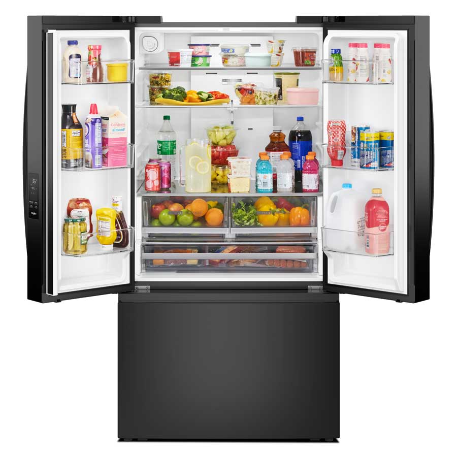 Foto 3 pulgar | Refrigerador Whirlpool French Door Xpert Inverter 31 Pies WRFF3136SB Negro