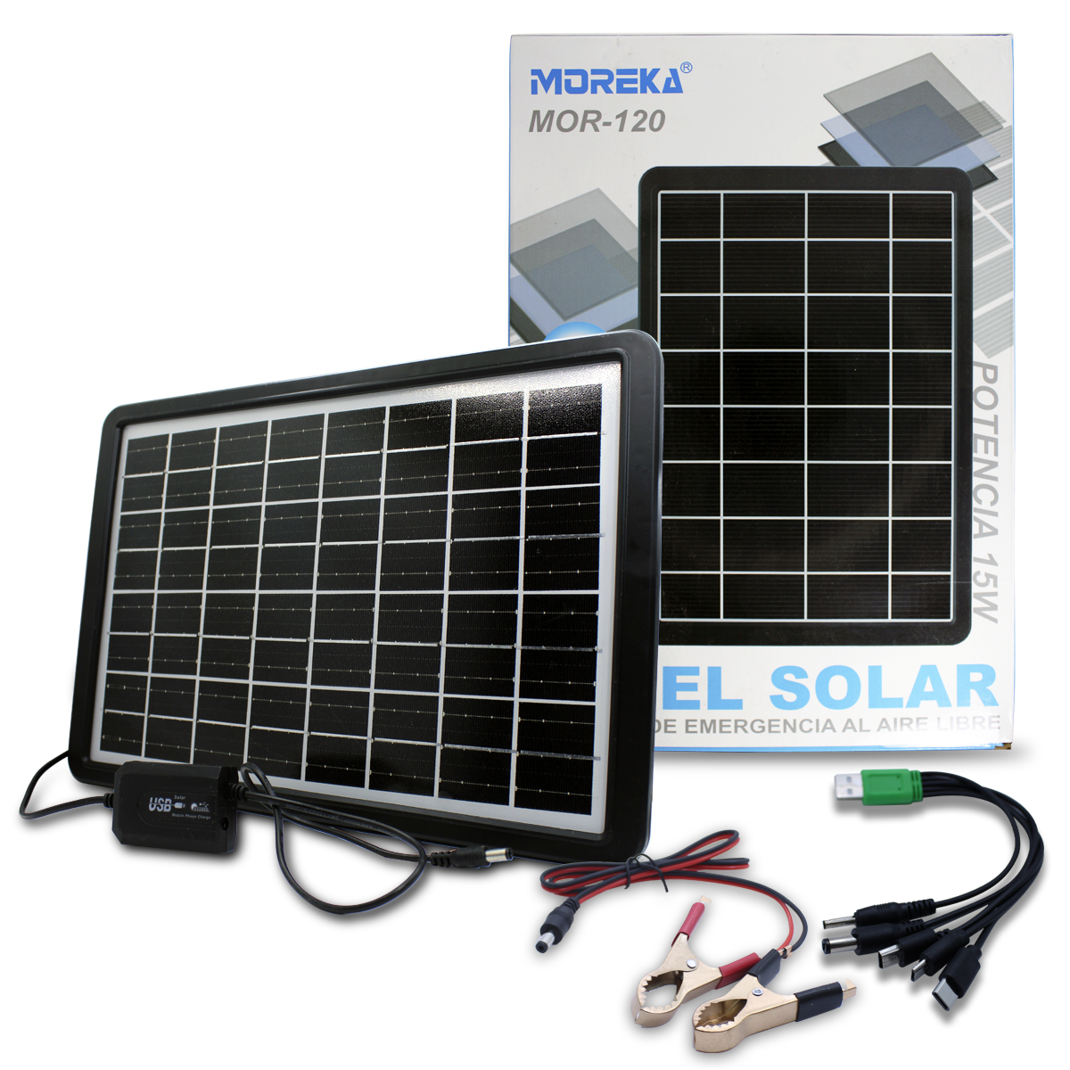 Panel Sola Moreka Mor-120 Cargador de Baterías para Moto