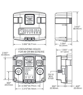 Foto 6 | Temporizador De Solenoide Blue Sea Systems 7615 120a 12vdc Atd - Venta Internacional.