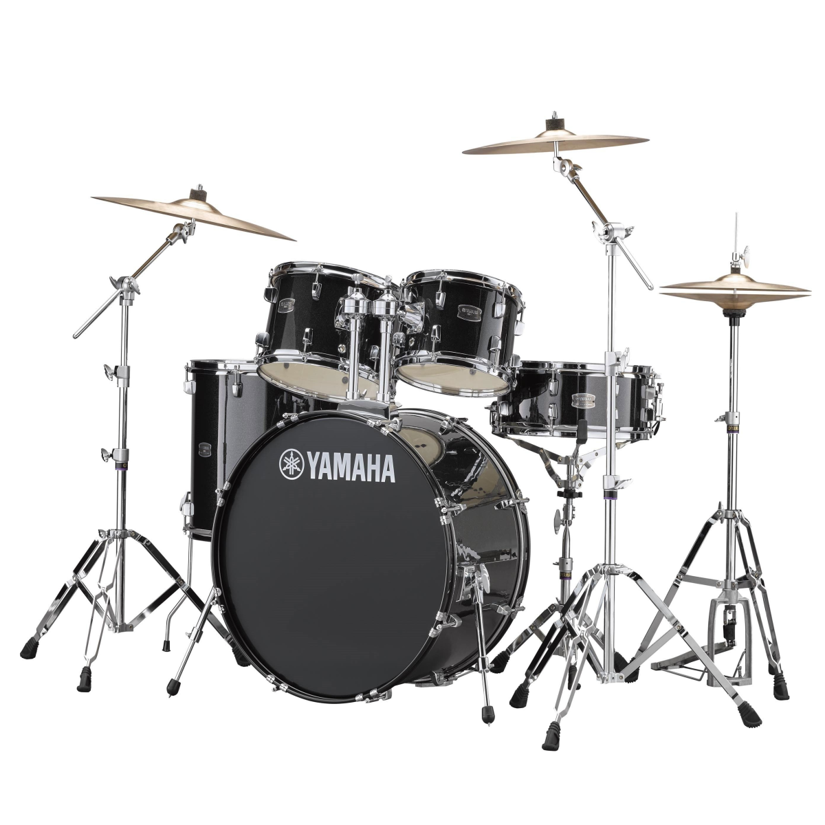 Batería Yamaha Rdp2f5blgset color Negro Rydeen Glitter de 5 Piezas