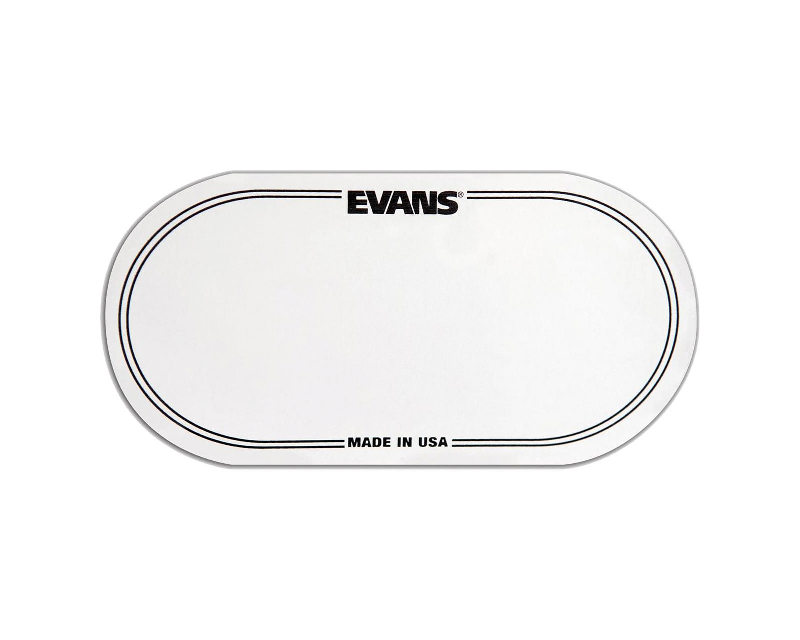 Parche de Batería Evans EQPC2 para Bombo de Refuerzo color Blanco