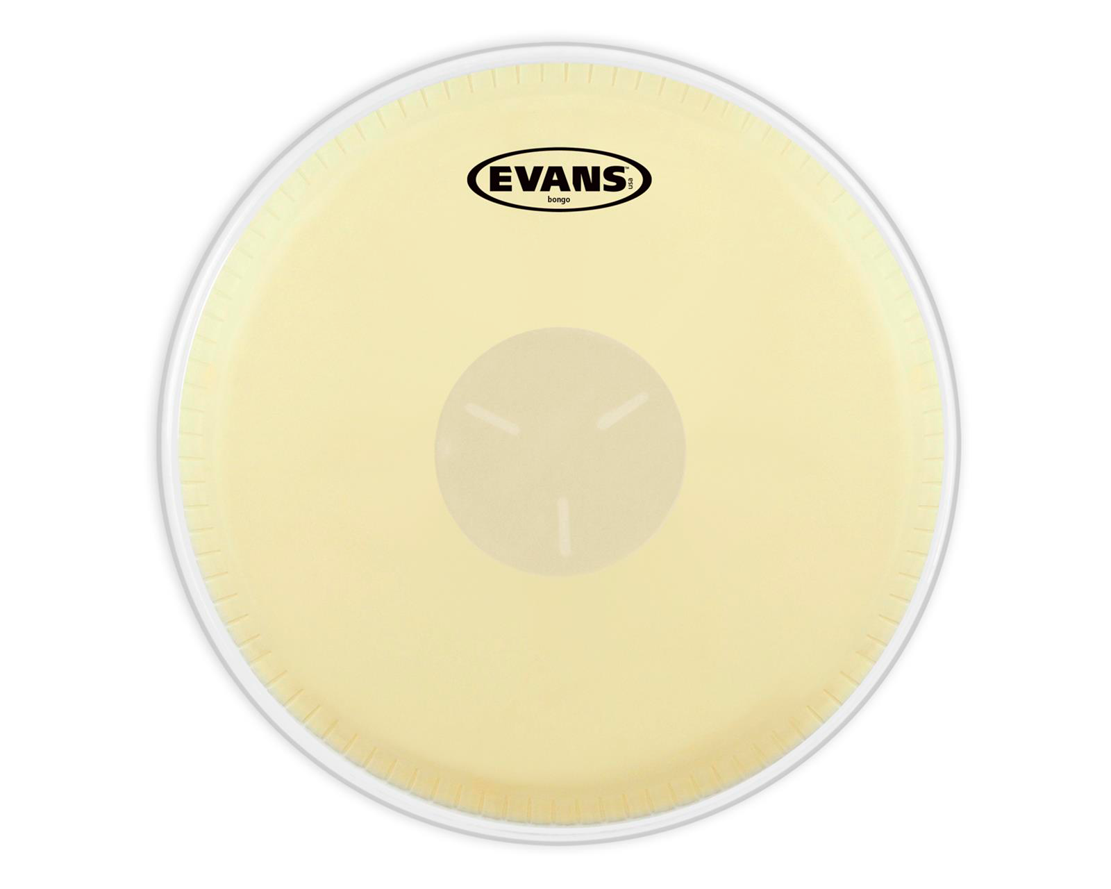 Parche De Batería Evans Para Bongo De 7 Pulgadas 1/4 Eb-07 Color Beige