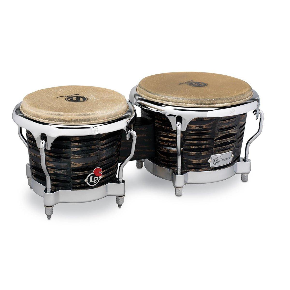 Bongos Serie Pedrito Martínez LATIN PERCUSSION LP201AX-PM Color Negro Medidas 7 1/4 "+ 8 5/8"