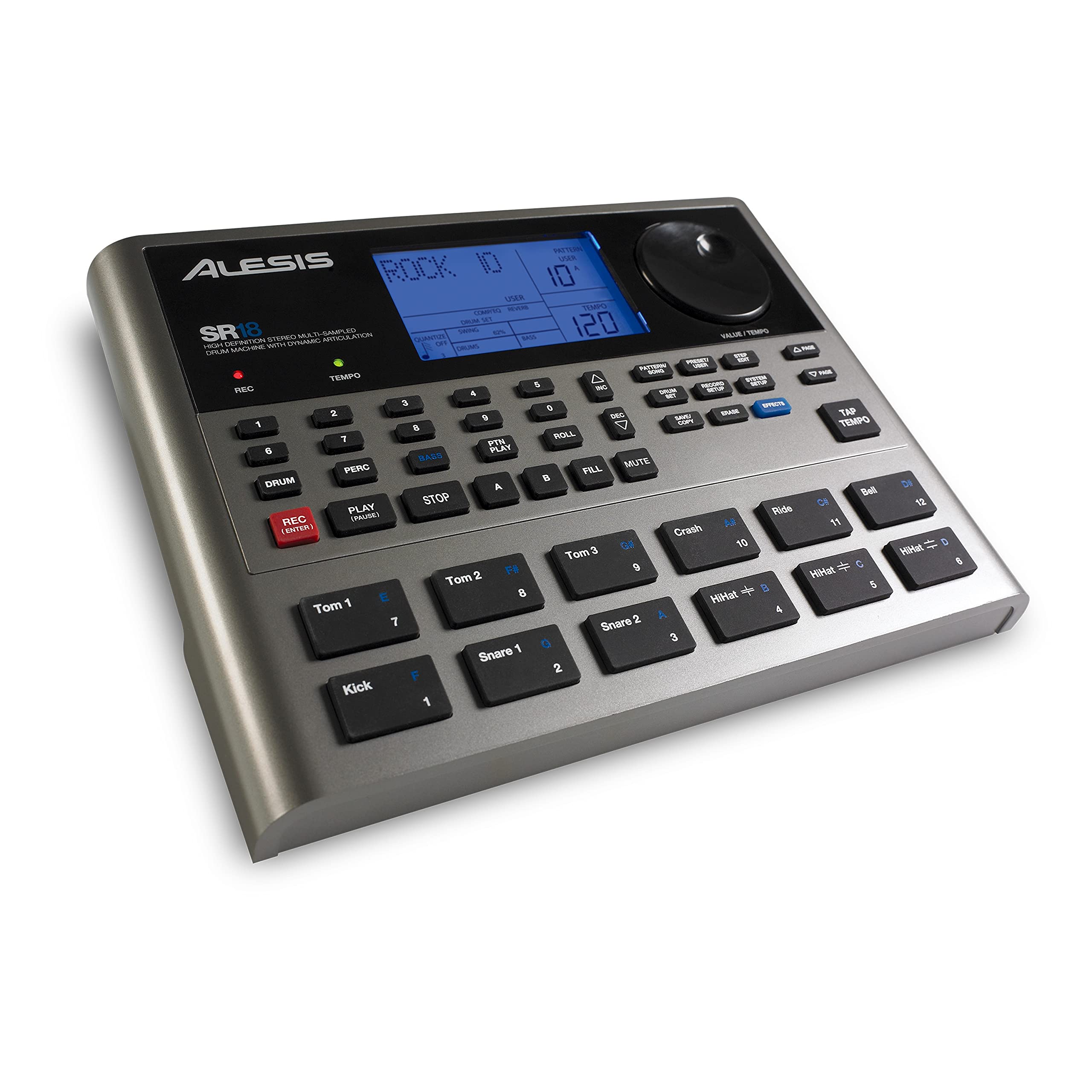 Caja De Ritmos Alesis Sr-18 De Nivel De Estudio Independiente Con Sonido - Venta Internacional.