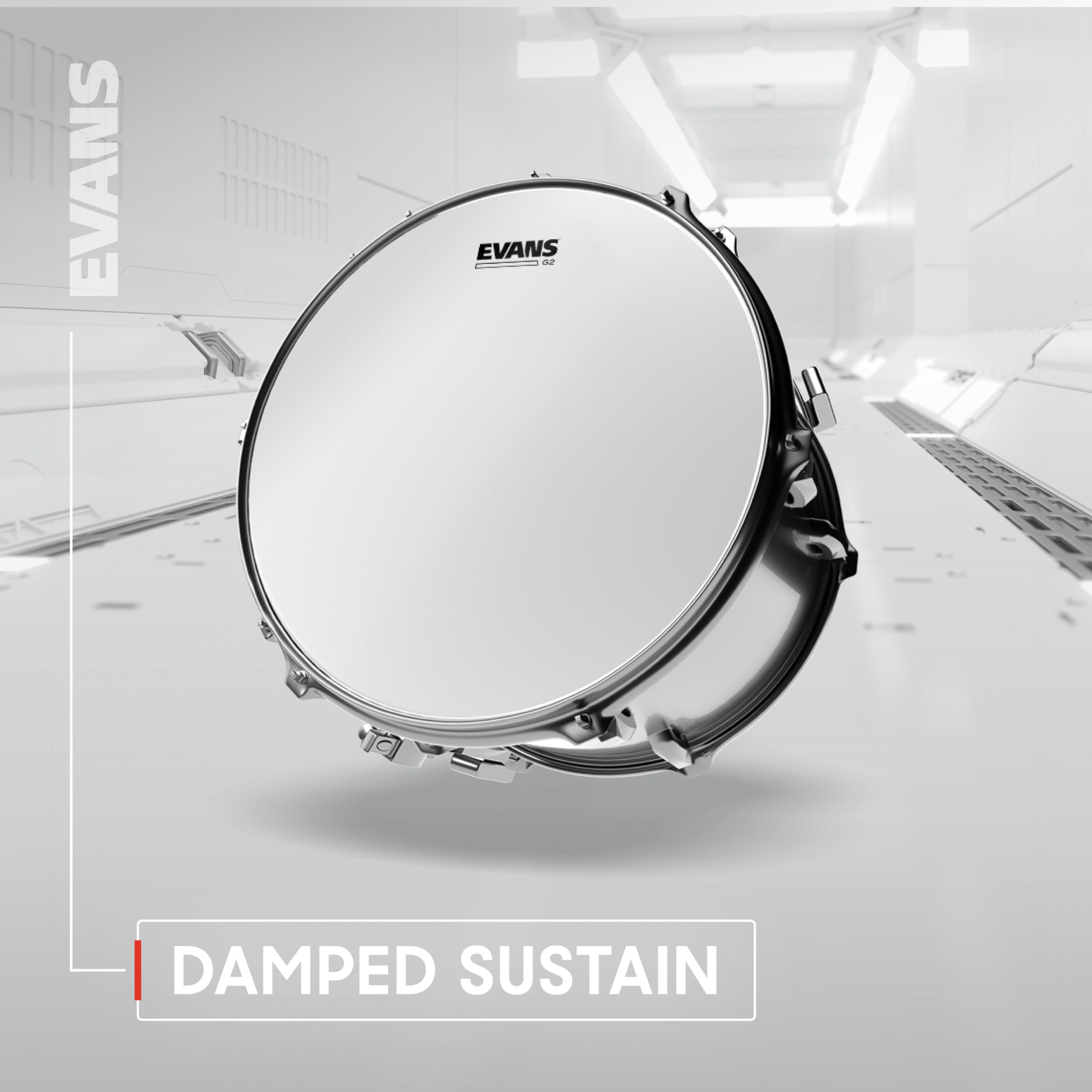 Foto 6 pulgar | Drum Heads Evans G2 Coated Rock Tompack (25 Cm, 30 Cm, 40 Cm) - Venta Internacional.