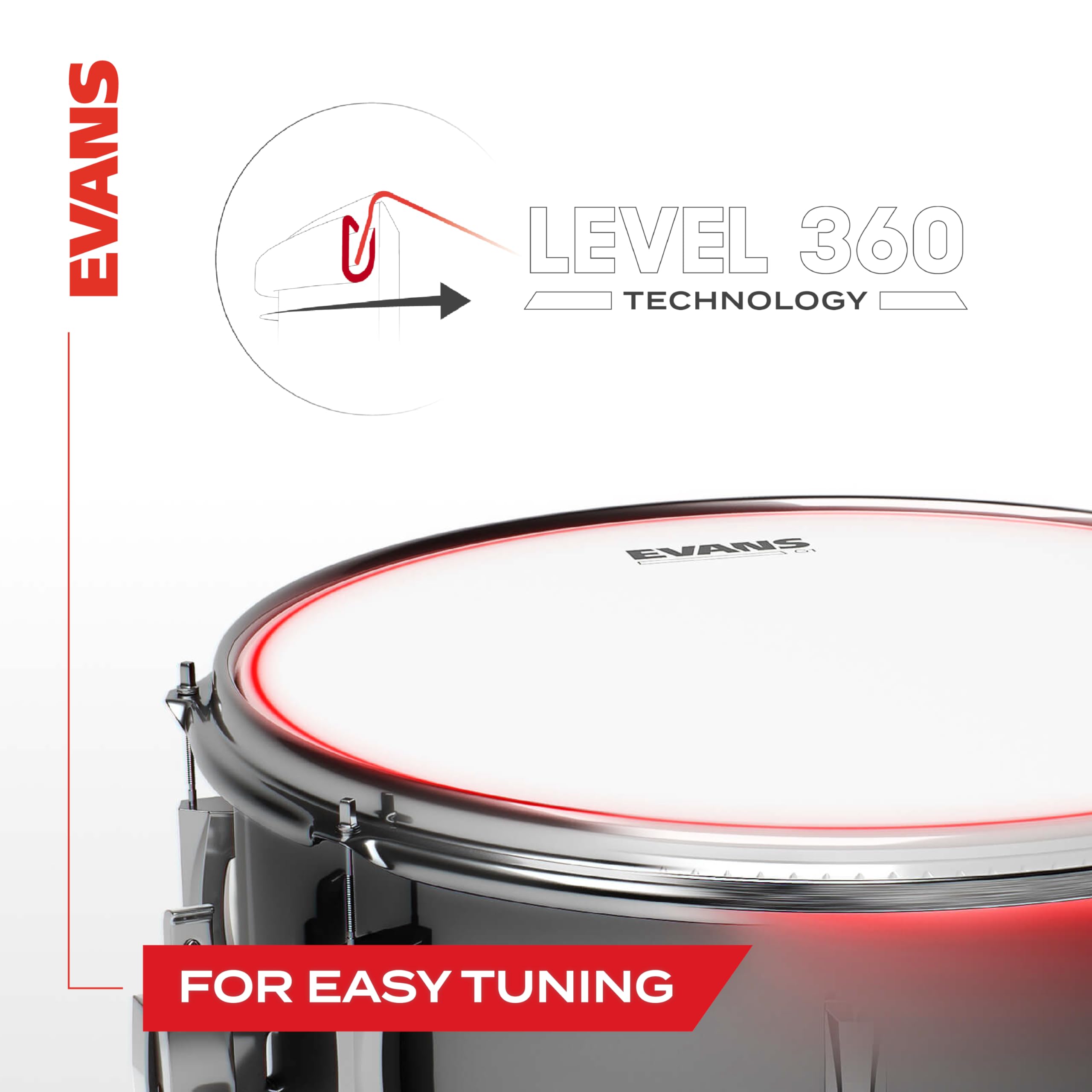 Foto 7 pulgar | Drum Heads Evans G2 Coated Rock Tompack (25 Cm, 30 Cm, 40 Cm) - Venta Internacional.