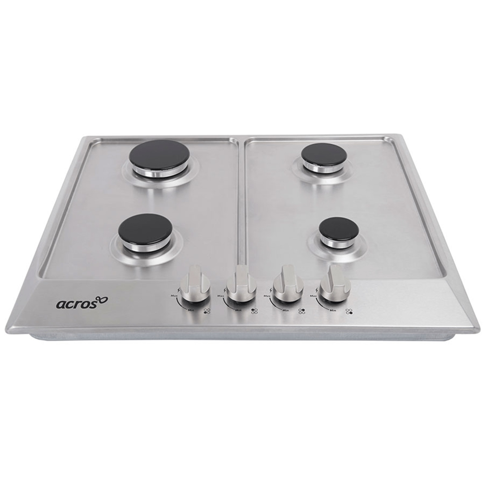 Parrilla Empotrable Premium 4 Quemadores AP2420S Acros 60 Cm color Plata