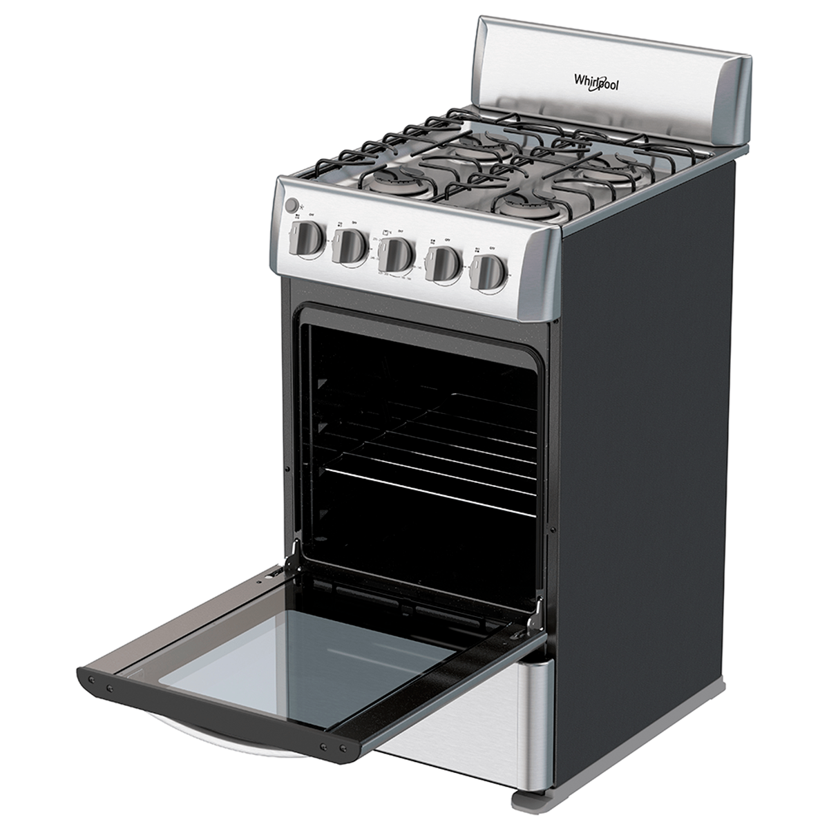 Foto 4 pulgar | Estufa Whirlpool WWR-3000S color Gris 20 Pulgadas