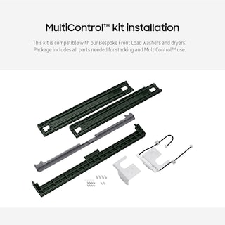 Foto 4 | Kit De Apilamiento Para Lavadora/secadora Samsung Bespoke Skk-9mcg, Color Verde - Venta Internacional.