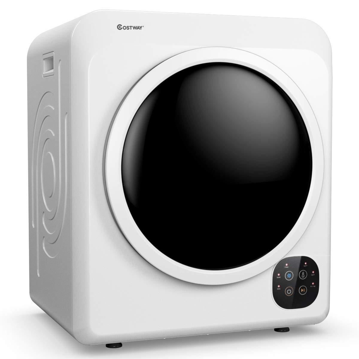 Secadora De Ropa Costway 1700 W, Capacidad De Carga Frontal, 6 Kg, Color Blanco - Venta Internacional.