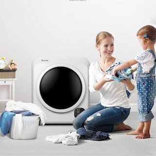 Foto 5 | Secadora De Ropa Costway 1700 W, Capacidad De Carga Frontal, 6 Kg, Color Blanco - Venta Internacional.