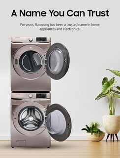 Foto 4 | Kit De Apilamiento Samsung Para Lavadora/secadora De Carga Frontal De 27 Pulgadas - Venta Internacional.