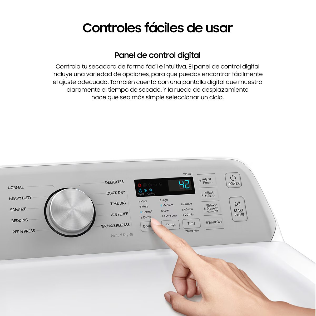 Foto 6 pulgar | Secadora De Ropa Samsung 24kg Frontal Sensor Dry Color Negro