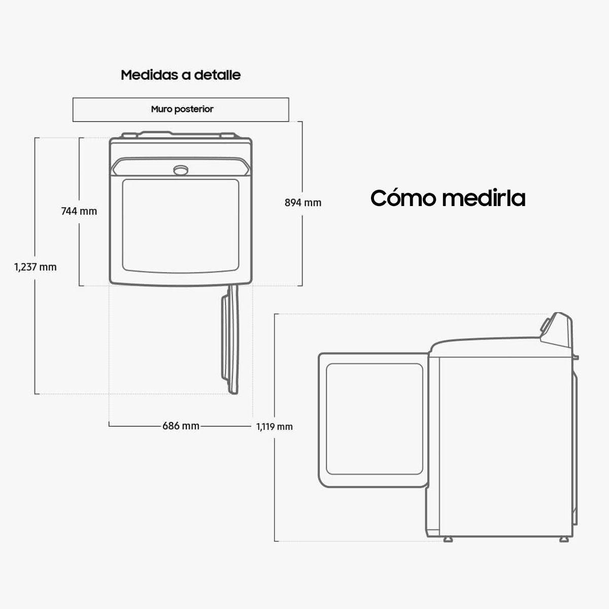 Foto 7 pulgar | Secadora De Ropa Samsung 24kg Frontal Sensor Dry Color Negro